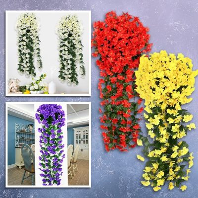 Реалистичен Изкуствен Висящ Букет Цветя | HANGROSE